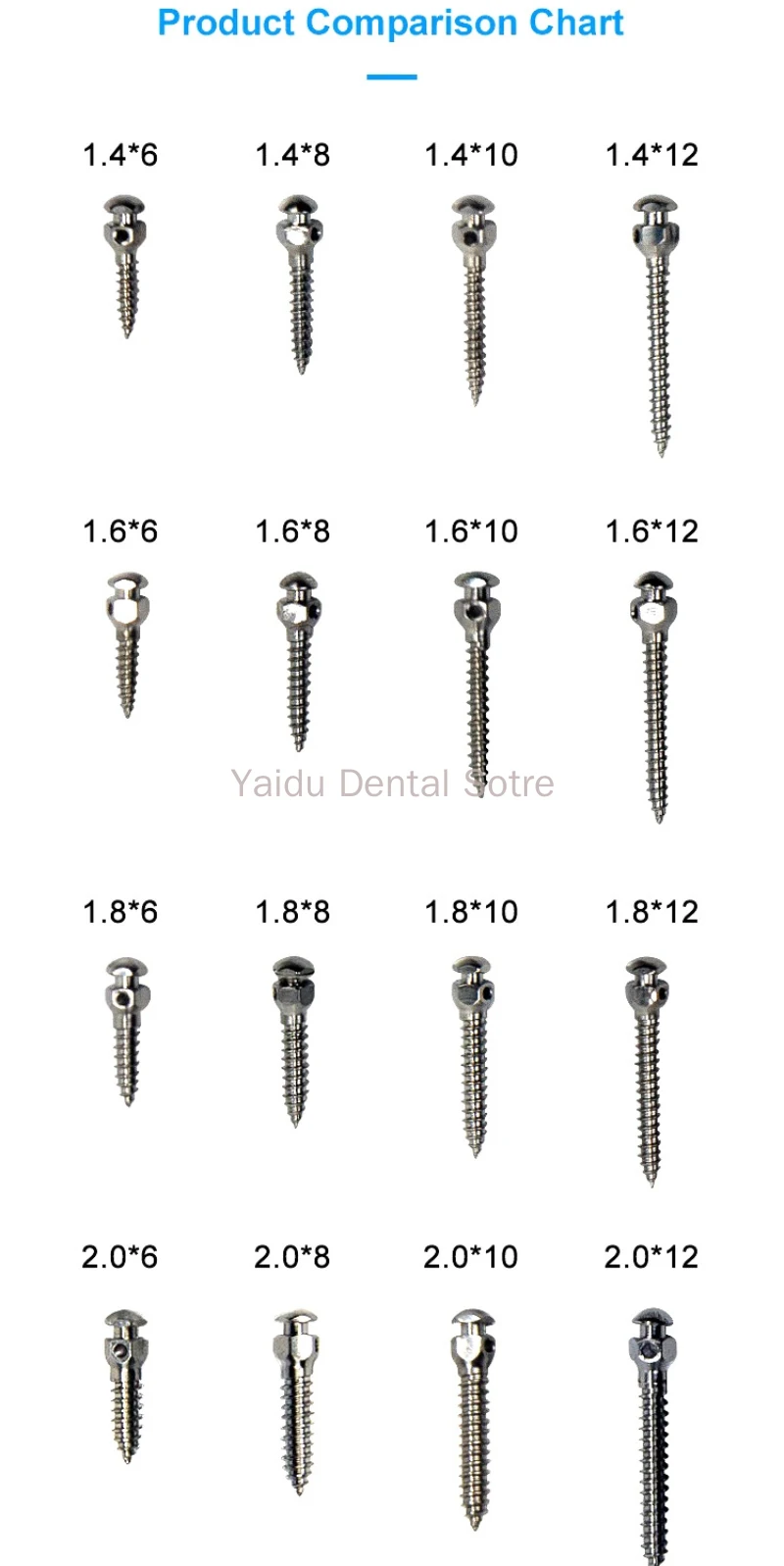 

50 шт., ортодонтические микроимплантаты для зубных имплантатов, мини-винт, саморезы, пружинный анкерный ключ, набор отверток, инструменты для стоматологической лаборатории