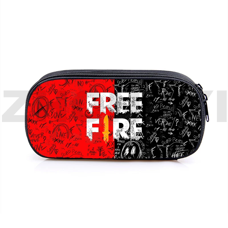 Primäre Kinder Persönlichkeit Leinwand frei Feuer Garena Briefpapier Aufbewahrung tasche 3d kostenlos Feuer Bleistift Fall coole Reise Make-up Kosmetik tasche