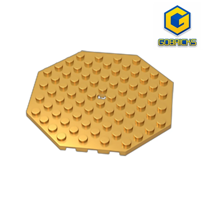 Gobricks GDS-840 Plate, Modified 10 x 10 Octagonal with Hole compatible with lego  89523  children\'s DIY Educational