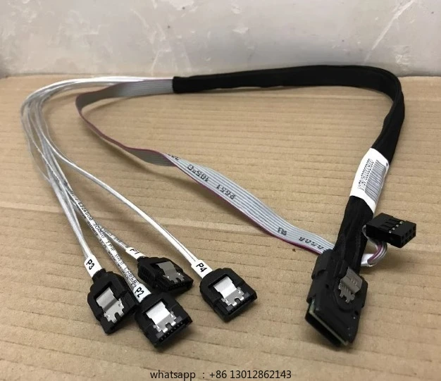 

Кабель для переднего жесткого диска SFF8087–4SATA, сквозная карта массива, 1-точечный 4-кабель