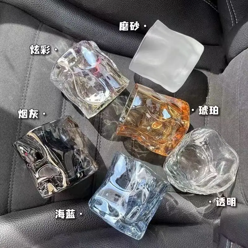

Twist Origami Cup Internet Celebrity Whiskey Beer Cup Crystal Glass Special-shaped Water Cup High Appearance