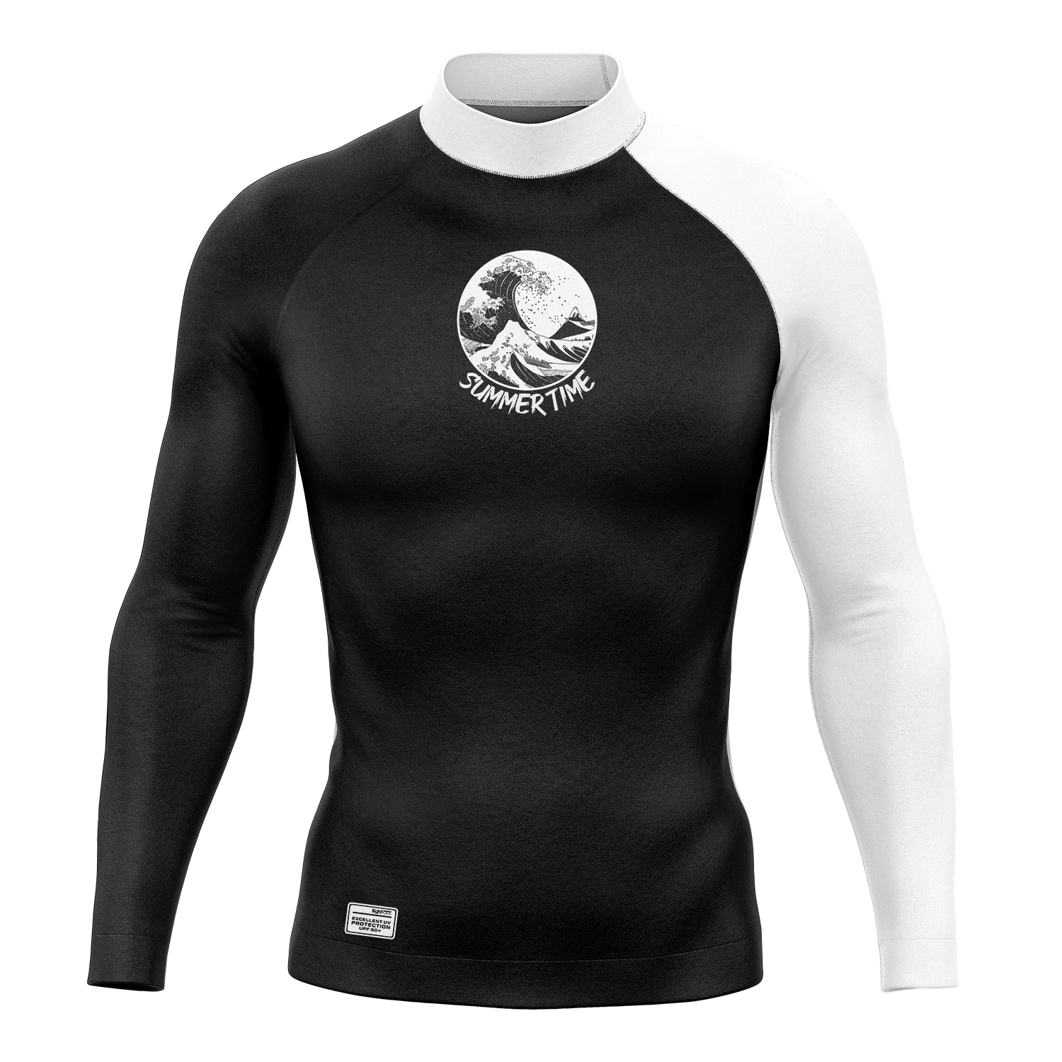 Traje de baño de manga larga para hombre, Camisa de Surf, protección Uv, Lycra, ropa de natación, camisetas de conducción, Rashguard