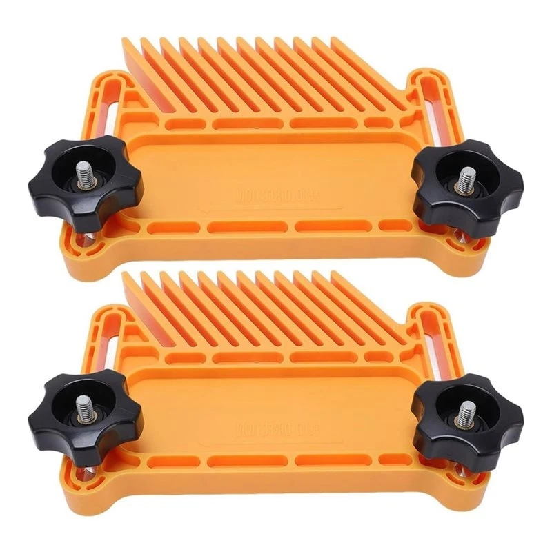 LUCKshopping 2 Pcs Featherboard, Abs Nylon Stability Featherboard Woodworking Tools Easy To Install Featherboards For Table Saw