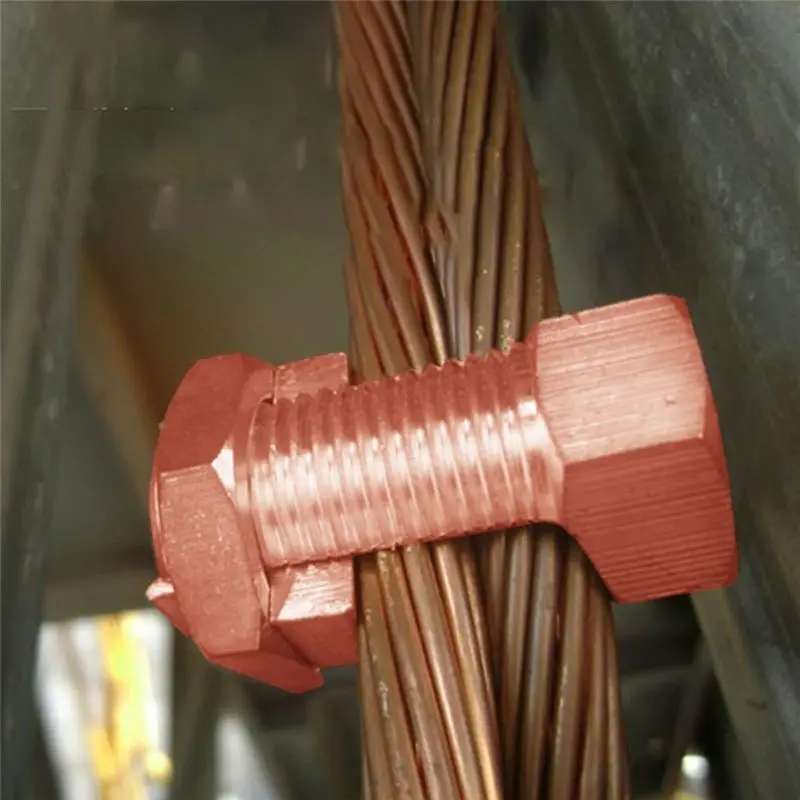 A75K 10Pcs Split Bolt Connector, Grounding Split Bolt Connector Split Bolt Connector for Complete Earth on Bare Wires TJ-16