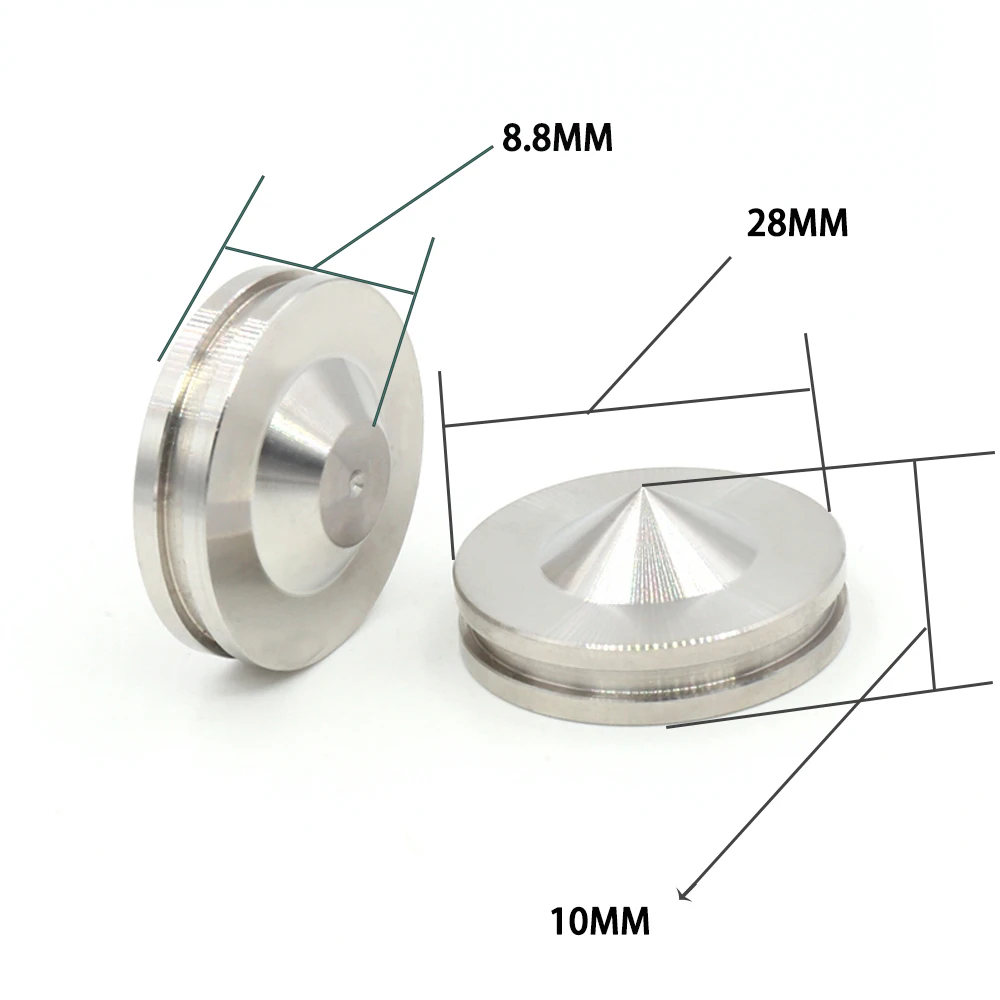 4 sets hoogwaardige roestvrijstalen luidsprekerstandaard HiFi Audio Luidsprekerisolatie Spike Stand Voeten Pads Basis