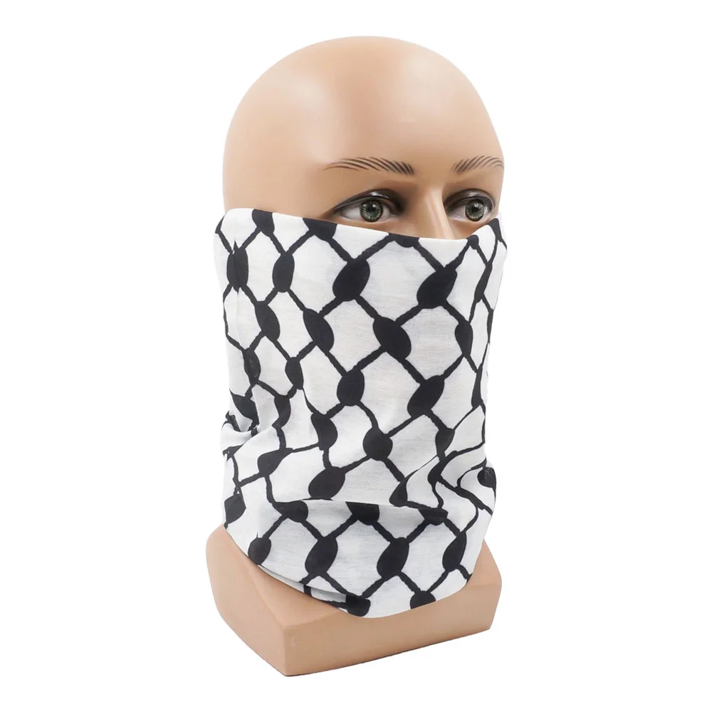 Palestinian Keffiyeh Bandanas Neck Gaiter Seamless Arabia Scarves Palestine Arabic Face Masks Shields Multifunctional Headwear