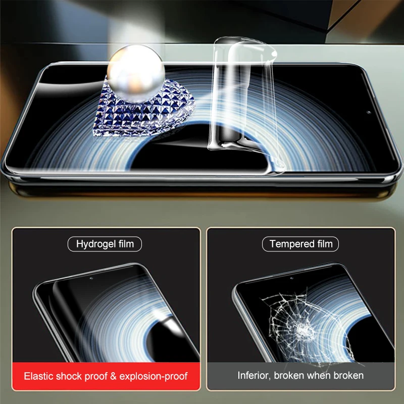 3 قطعة شاشة أمامية لينة هيدروجيل فيلم ل شاومي Redmi K50 الترا redmy k50 k 50 الترا 50 k k50Ultra 6.67 بوصة واضح فيلم واقية