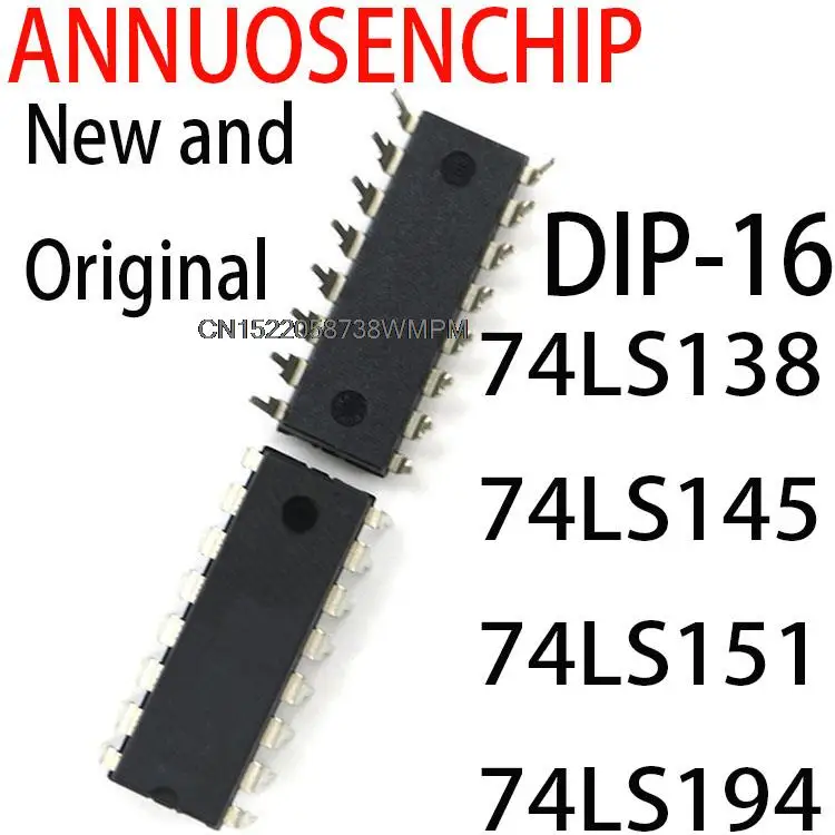 100PCS New and Original DIP-16 74LS47 74LS83 74LS85 74LS112 74LS138 74LS145 74LS151 74LS194 DIP-14 74LS00 74LS02 74LS04 74LS06