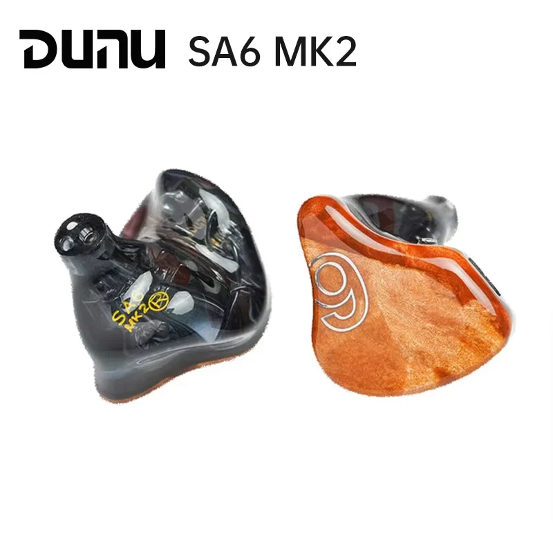 DUNU SA6 MKII / MK2 6BA In-Ear Monitors IEMs 6 Balance Armature Drivers Earphones 2 Tuning Switch Solid Wooden Covers Headphone