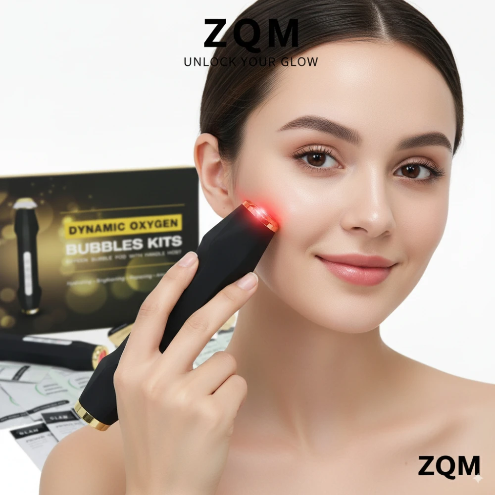 ポータブルCO2酸素バブルペン美顔器 高周波振動スキンケア美容クレンジングデバイス ギフトボックスセット