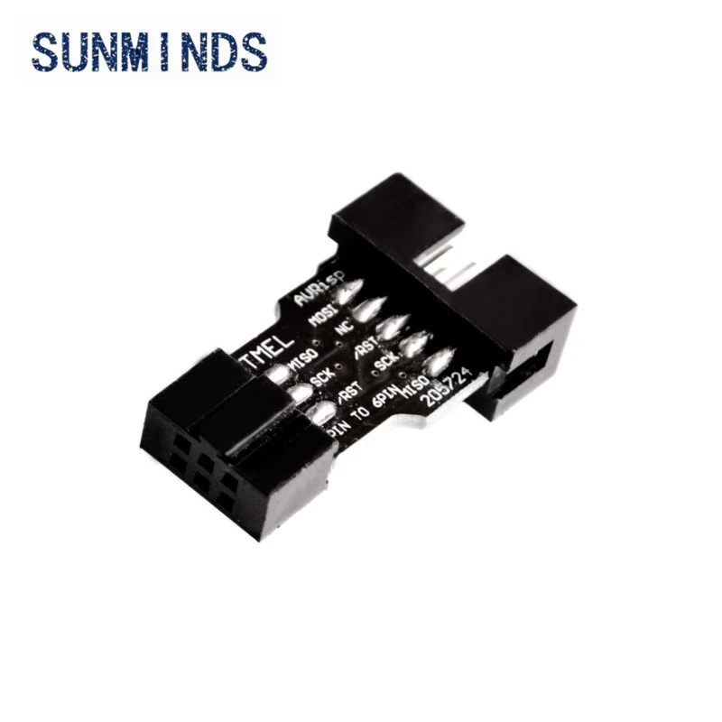 Wholesale 10Pin Convert To Standard 6 Pin Adapter Board For STK500 AVRISP USBASP