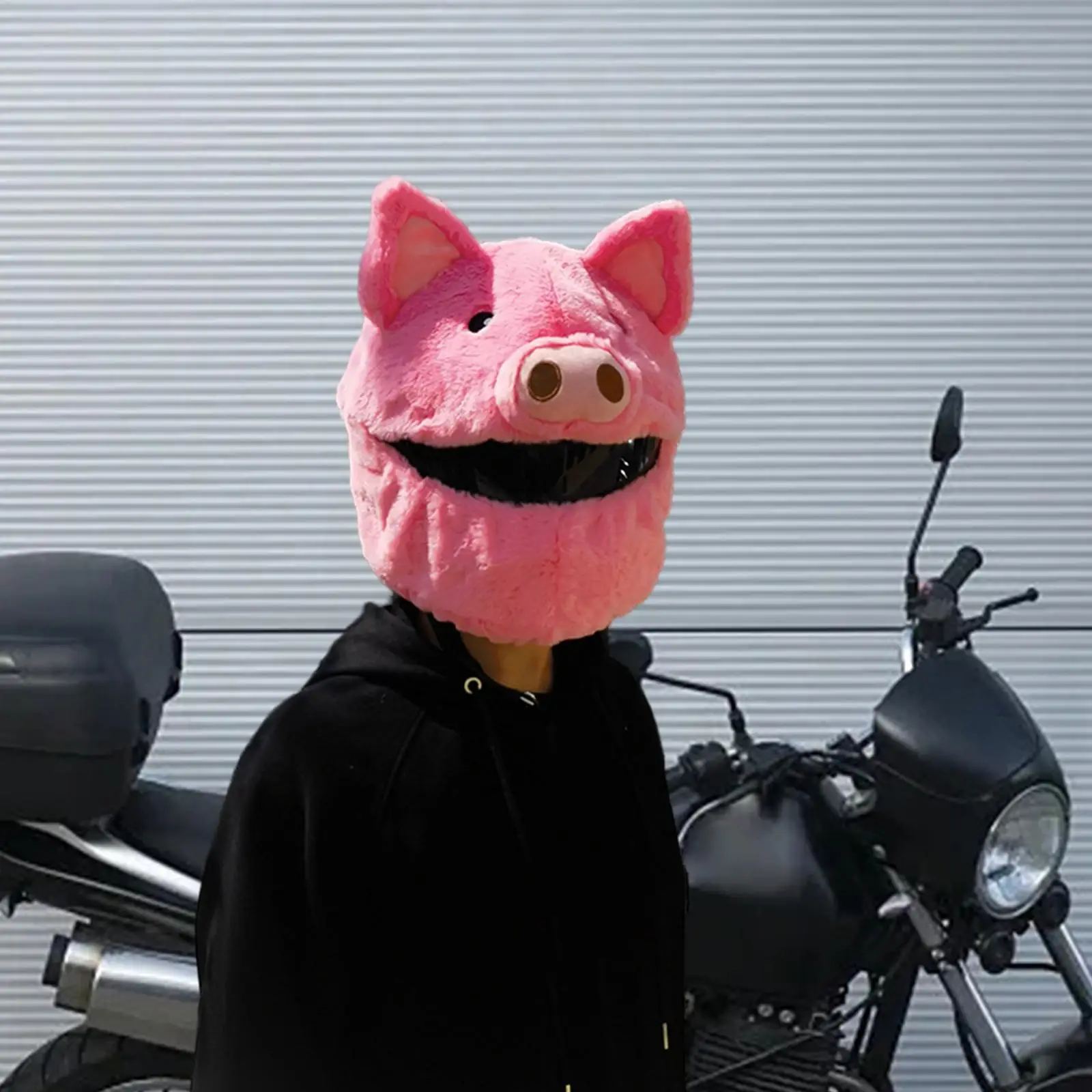 

Motorcycle Helmet Cover Warm Dust Cap Plush Animal Helmet Covers Cute Furry Helmet Cover for Men and Women Girls and Boys