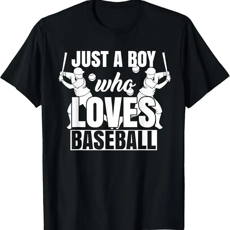 Baseball Lover Batter Men Just A Boy Who Loves T Shirt