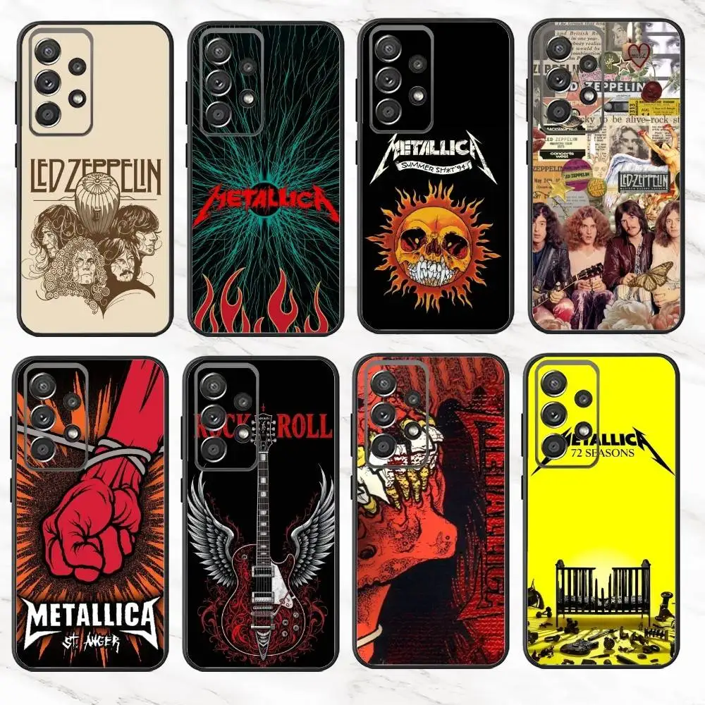 

Music M-Metallica Album Logo Phone Case For Samsung S25,S24,S21,S22,S23,S30,Ultra,S20,Plus,Fe,Note,10,9,5G Black Cover