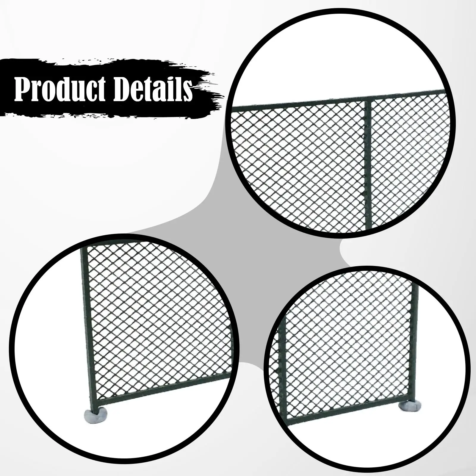 HO 스케일 울타리 레이아웃, 견고하고 창의적이며 가벼운 DIY 미니어처 풍경 장식 액세서리 1/87 스케일 모델 울타리