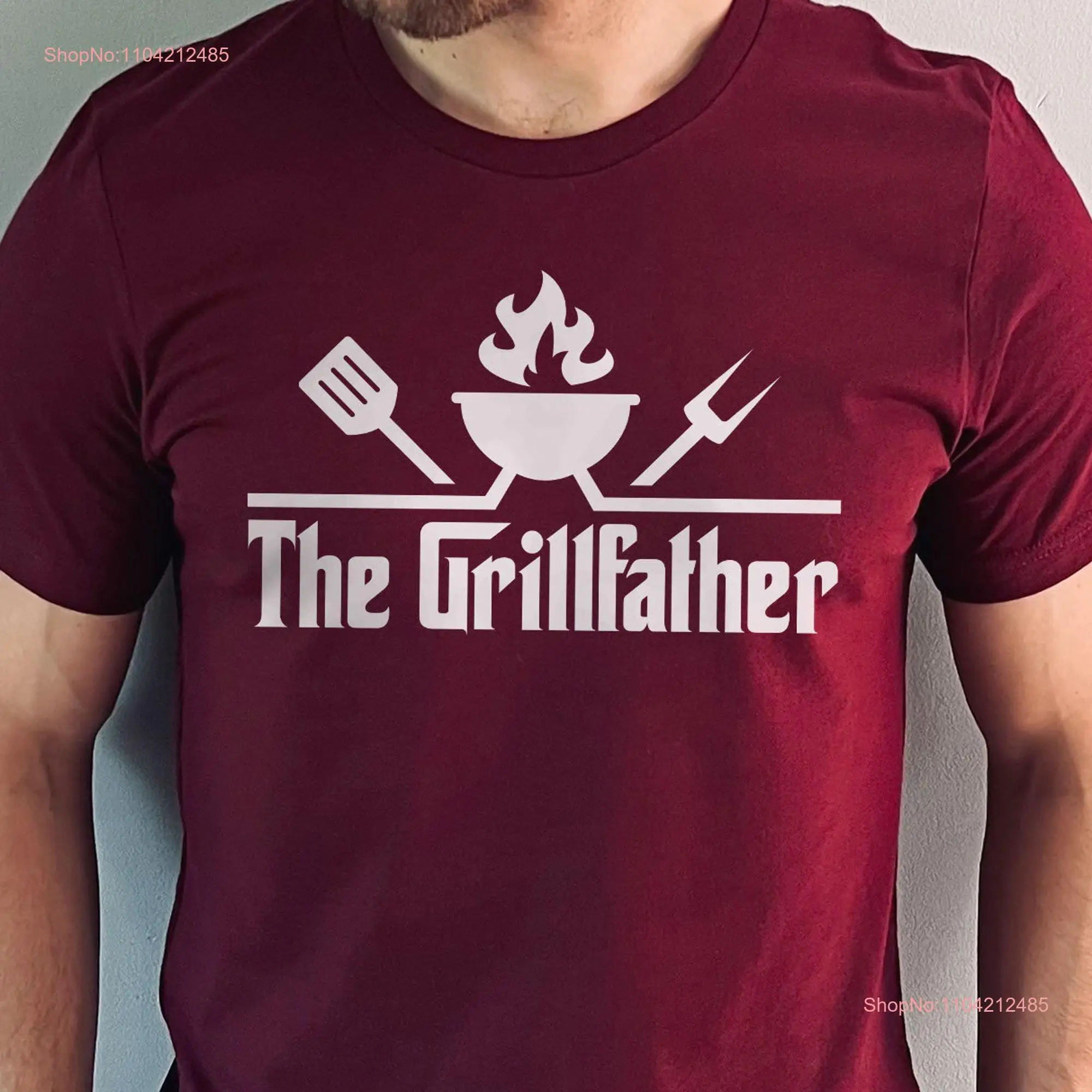 The Grillfather Grilling T Shirt Fathers Day Grill for men Dad from kids Grillmaster Legend bbq tee long or short sleeves