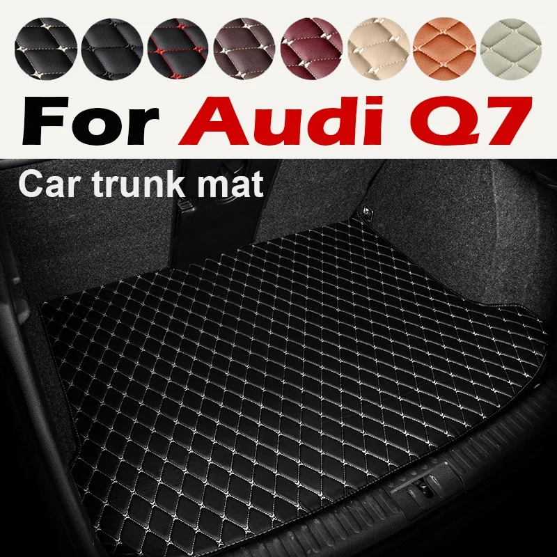 Car Trunk Mat For Audi Q7 4L 5-Seat 2006-2015 07 08 09 10 11 12 13 14 Custom Car Accessories Auto Interior Decoration