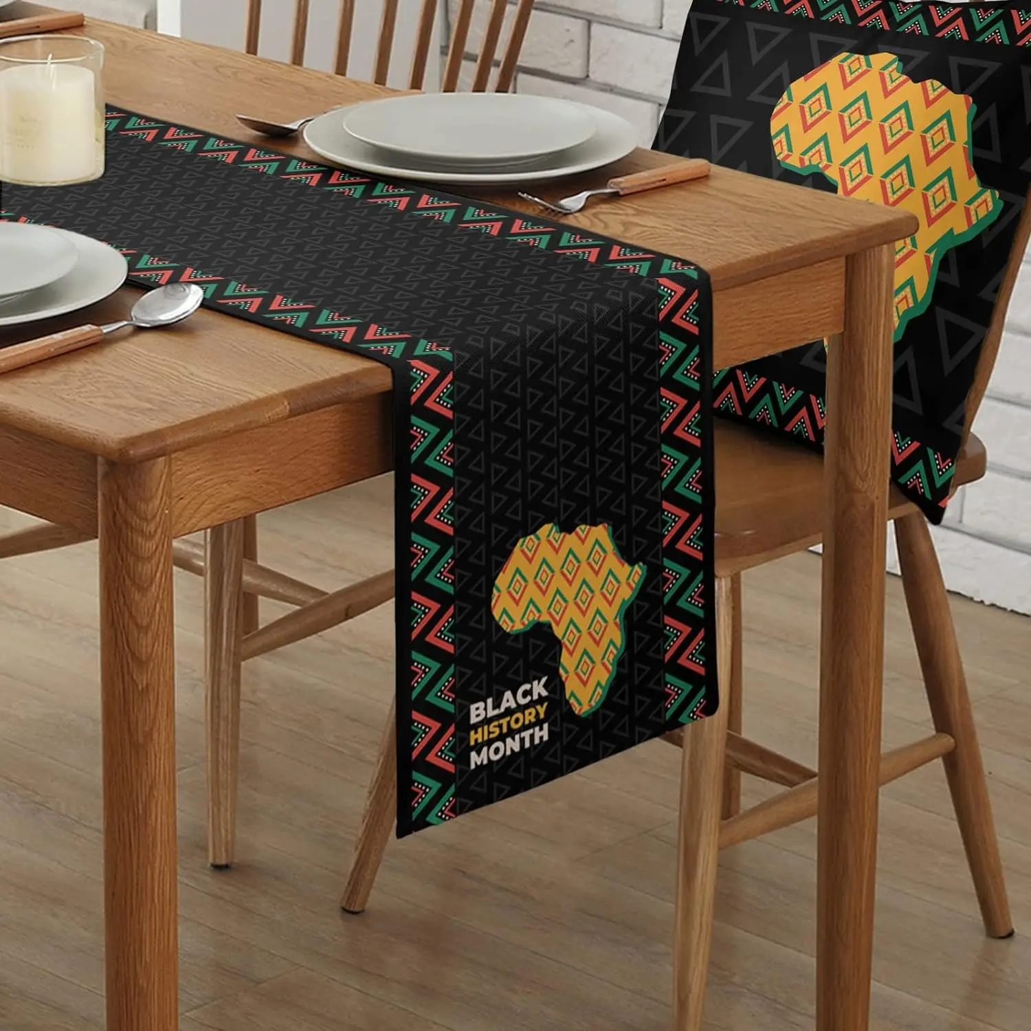 Juneteenth Linen Table Runners Party Table Decor African American Month Black Day History Kitchen Dining Holiday Decorations