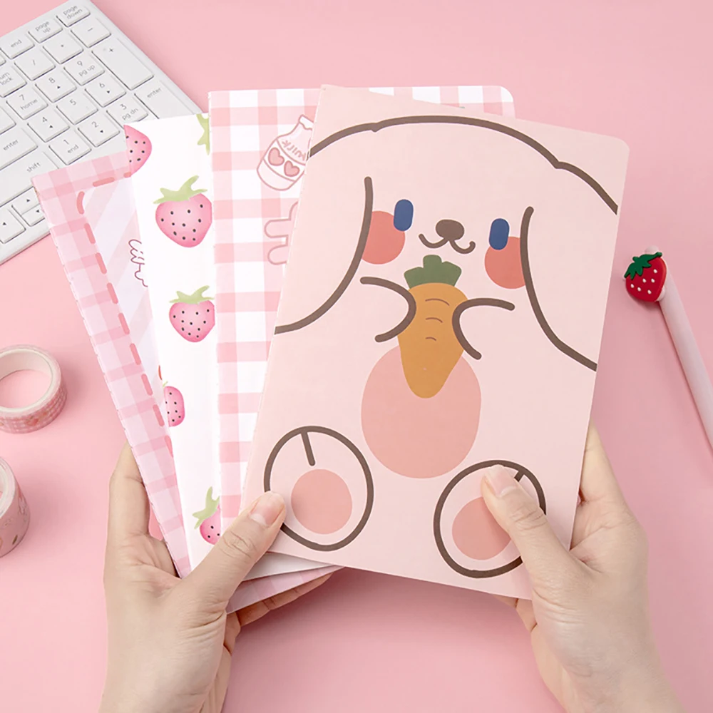 Bloc de notas de dibujos animados A5, cuaderno Kawaii, planificador para estudiantes, dibujo, papelería coreana, suministros escolares, 30 hojas