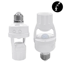 Smart Motion Sensor 220V 110V E27 Bulb Socket Lamp Base Human Body Detector PIR Sensor Home Automation Auto On Off Light Switch