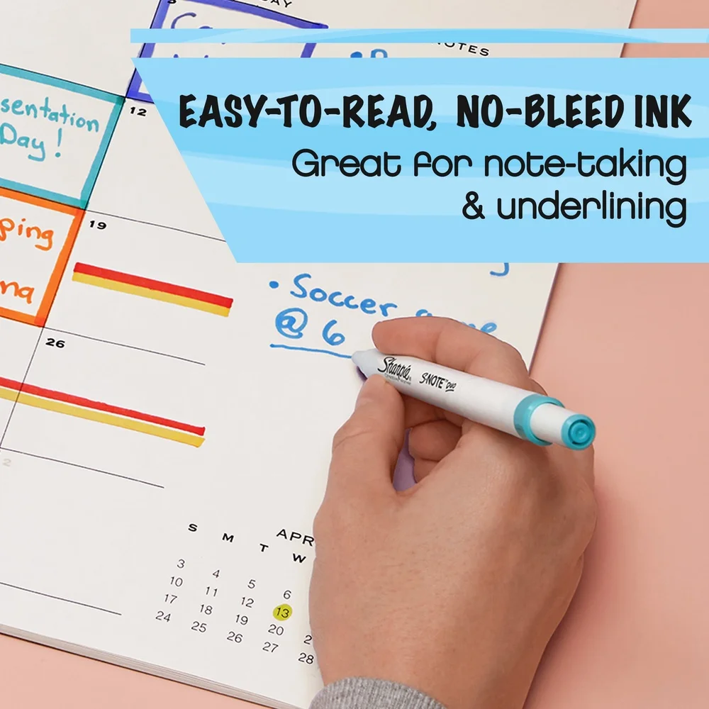 Pennarelli creativi a doppia estremità Colori assortiti Punte a scalpello fine 16 Conteggi Inchiostro senza lasciare Cavalletto stand-up Disegno perfetto per prendere appunti