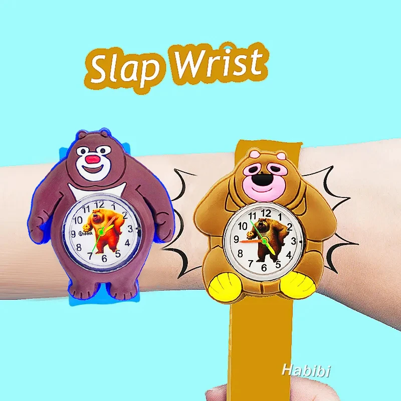 Squisito orologio per bambini regalo cartone animato coniglio cane elefante Panda fenicottero gufo giocattoli bambini schiaffo orologi da polso per