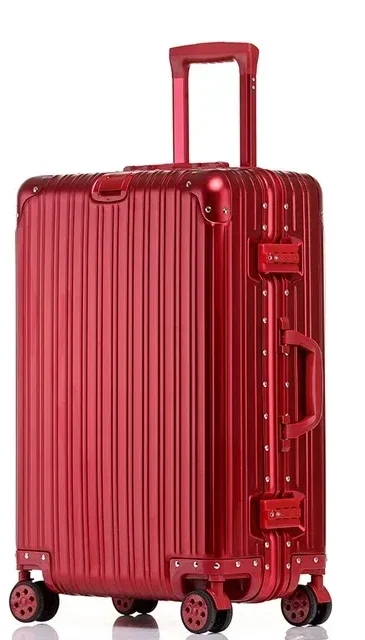 Aluminum-magnesium alloy Travel SuitcaseNew Style High Grade Mute Wheel 20/24/26/29 inch Trolley Rolling Luggage