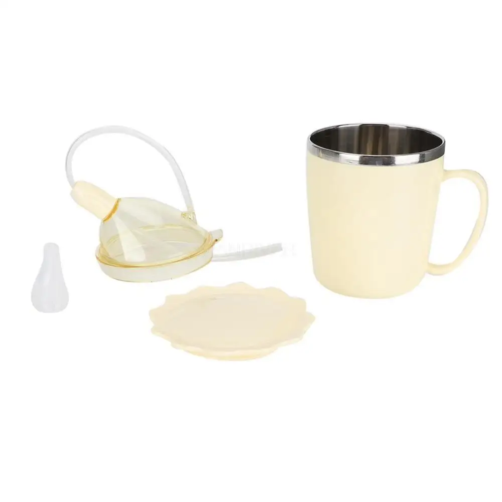 Feeder Beker Klinische Verpleging Stro Drinkwater Vacuüm Cup Voor Puerpera Ouderen Patiënt Food Grade Rvs Thermos