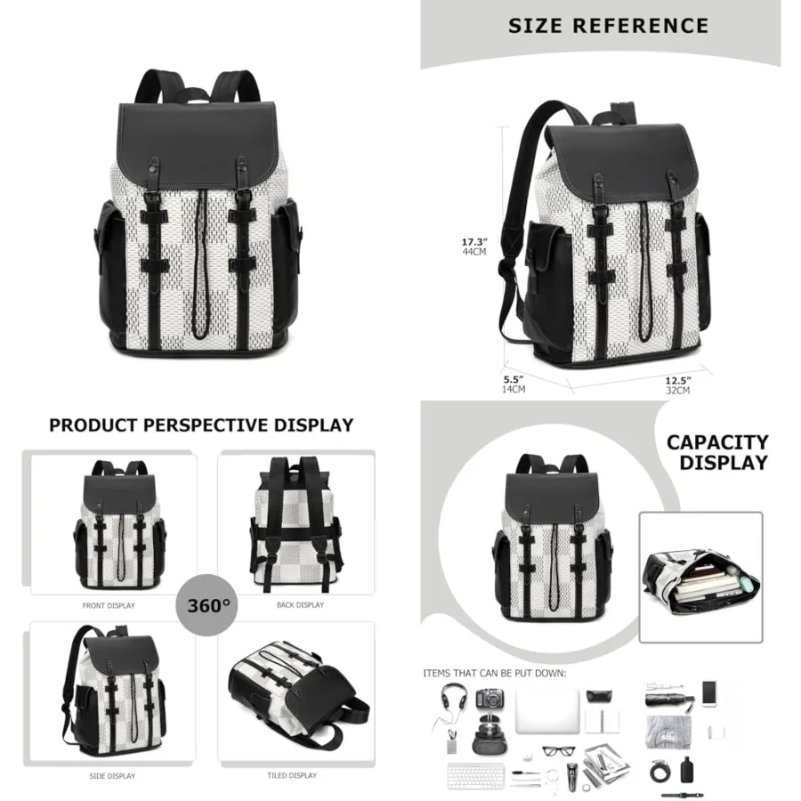 Laptop Backpack for Men Luxury Anti-Theft Travel Backpack Casual Business Waterproofing Computer Bag