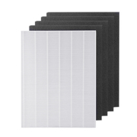 4 Pieces Air Purifier Parts Carbon Pre-filters and 1 Piece Main HEPA Filter for Winix 115115 5300 5500 6300