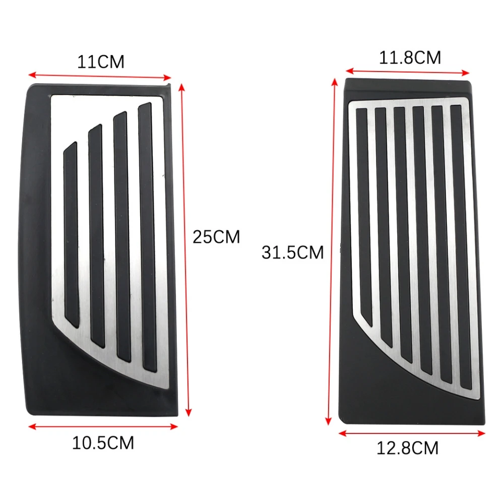 LHD Car Pedal Cover for Alfa Romeo Giulia Stelvio 2016-2023 AT Pedals Gas Accelerator Brake Pads Parts  Stainless Steel