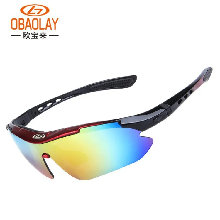 Outdoor Polarized Night Vision Cycling Glasses Bicycle Motorcycle Eye Protection Sports Glasses Including Replacement Lens Set