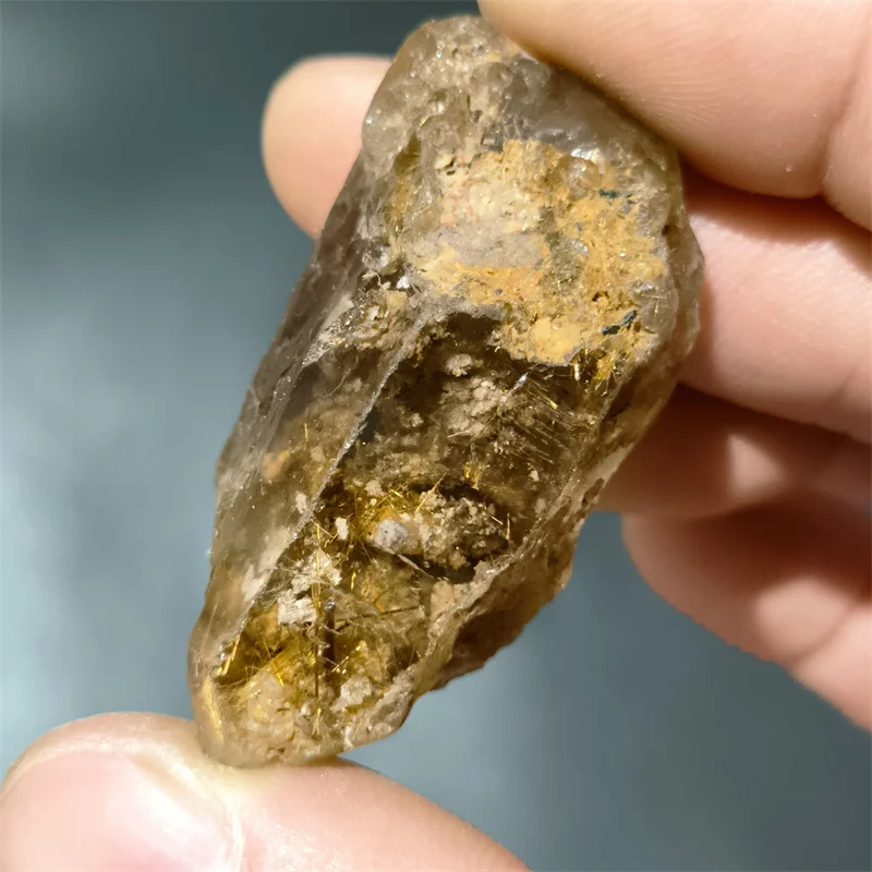 

Golden Rutilated Quartz Natural And Mineral Stones Witchcraft Heal Aquarium Secoration