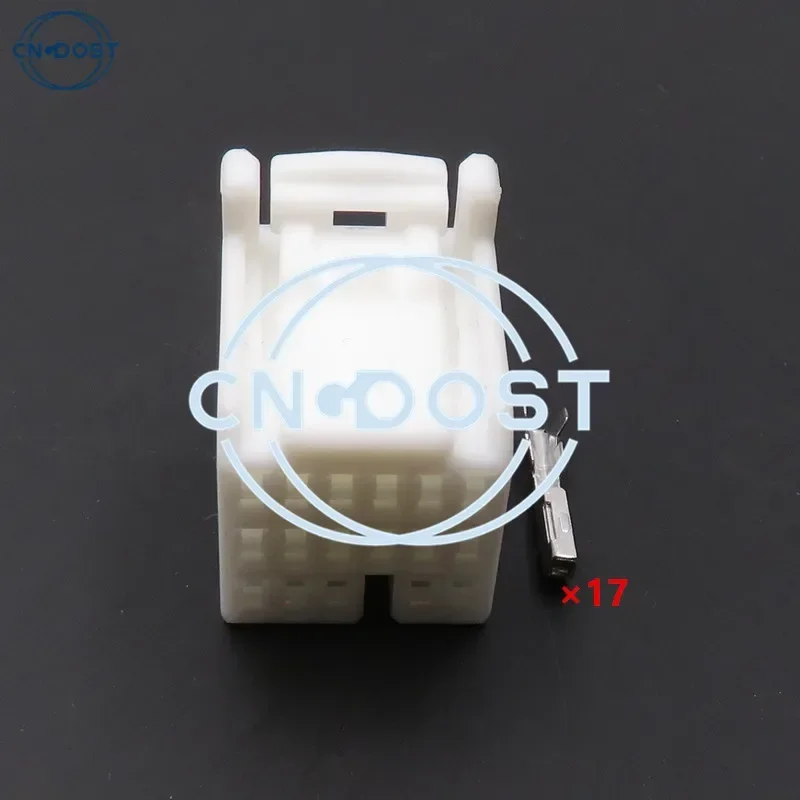 1 Set 17 Pin Auto Electric Cable Socket Automobile Small Current AC Assembly Connector Auto Modification Accessories 353027-1
