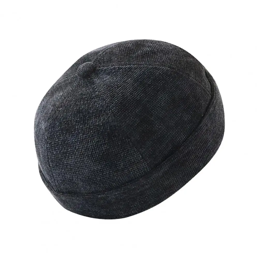 Unisex czapka Beanie bez ronda taśma mocująca jednolity kolor regulowana elastyczna czapka Docker czapka czapka