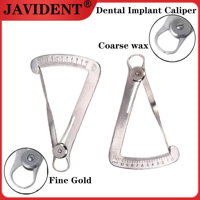 

Dental Implant Caliper Technician's Thickness Gauge Inner Crown Gold Measurement Wax Gauge Dental Materials