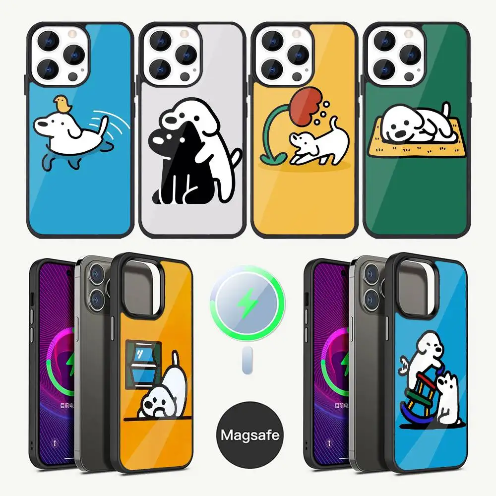 

Милый чехол для телефона Matsui Art для iPhone 16,15,14,13,12,11, Plus, Pro, Max Mini Magsafe с магнитной беспроводной зарядкой