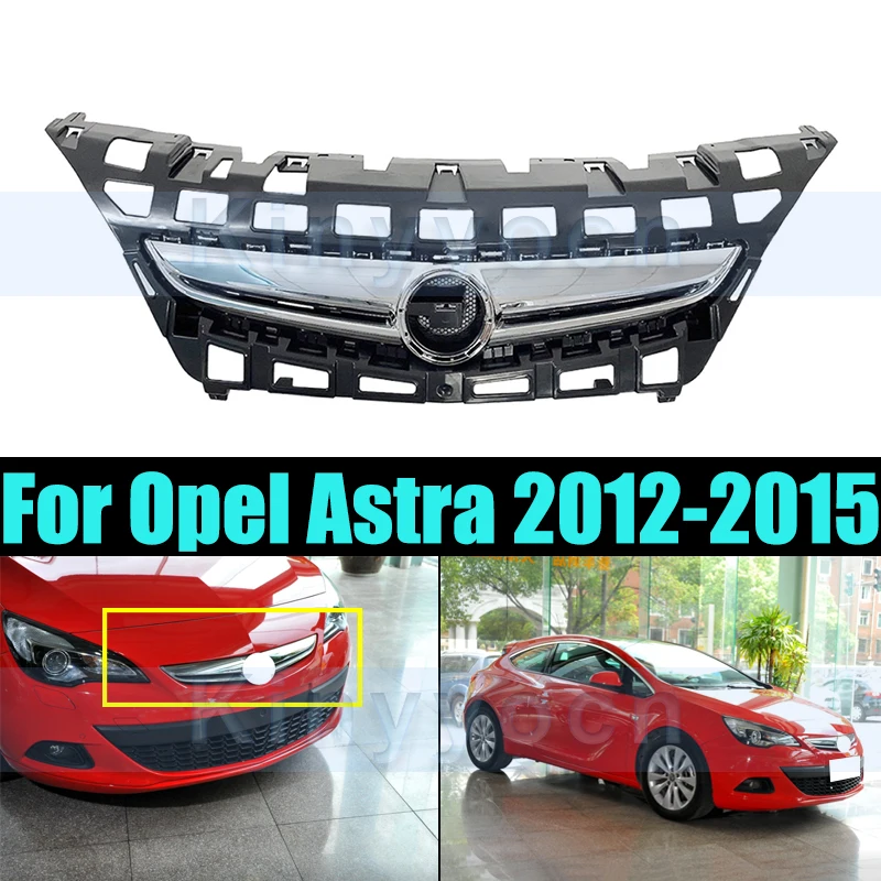 

Front Bumper Grille Radiator Mesh Grills For Opel Astra 2012-2015 Car Grille Front Bumper Mesh Grill Car Accessories