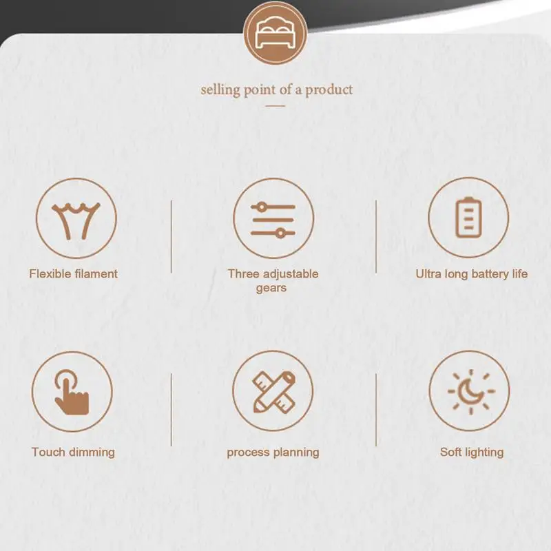 أضواء ليلية قابلة لإعادة الشحن، إضاءة بجانب السرير مع بطارية داخلية قابلة لإعادة الشحن، مصباح طاولة مغناطيسي مبتكر للمرض