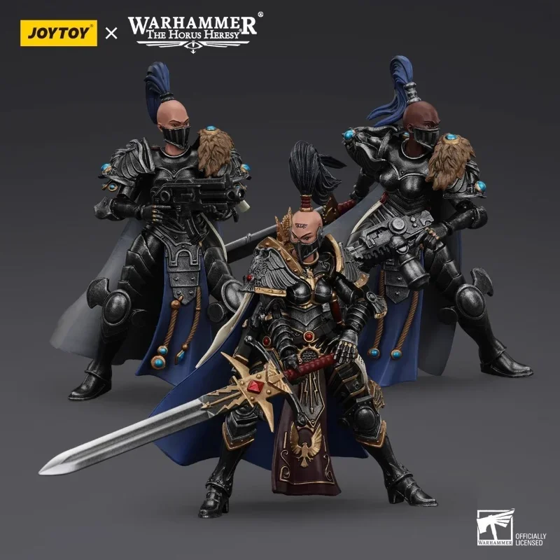 

В наличии JOYTOY Warhammer 40K Фигурка Sisters of Silence Argent Lynx Vigilator Commander Аниме Фигурки Модель игрушки