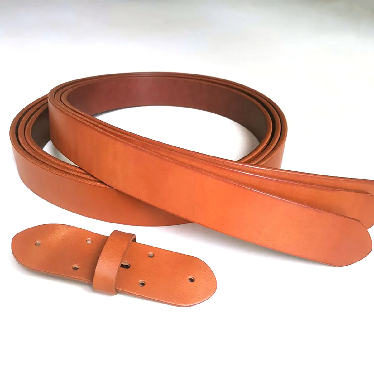 メンズ用55～60mmウォッシュドハーネスレザーベルトブランク--ミニマリストカジュアル＆チャイナスタイルdiy