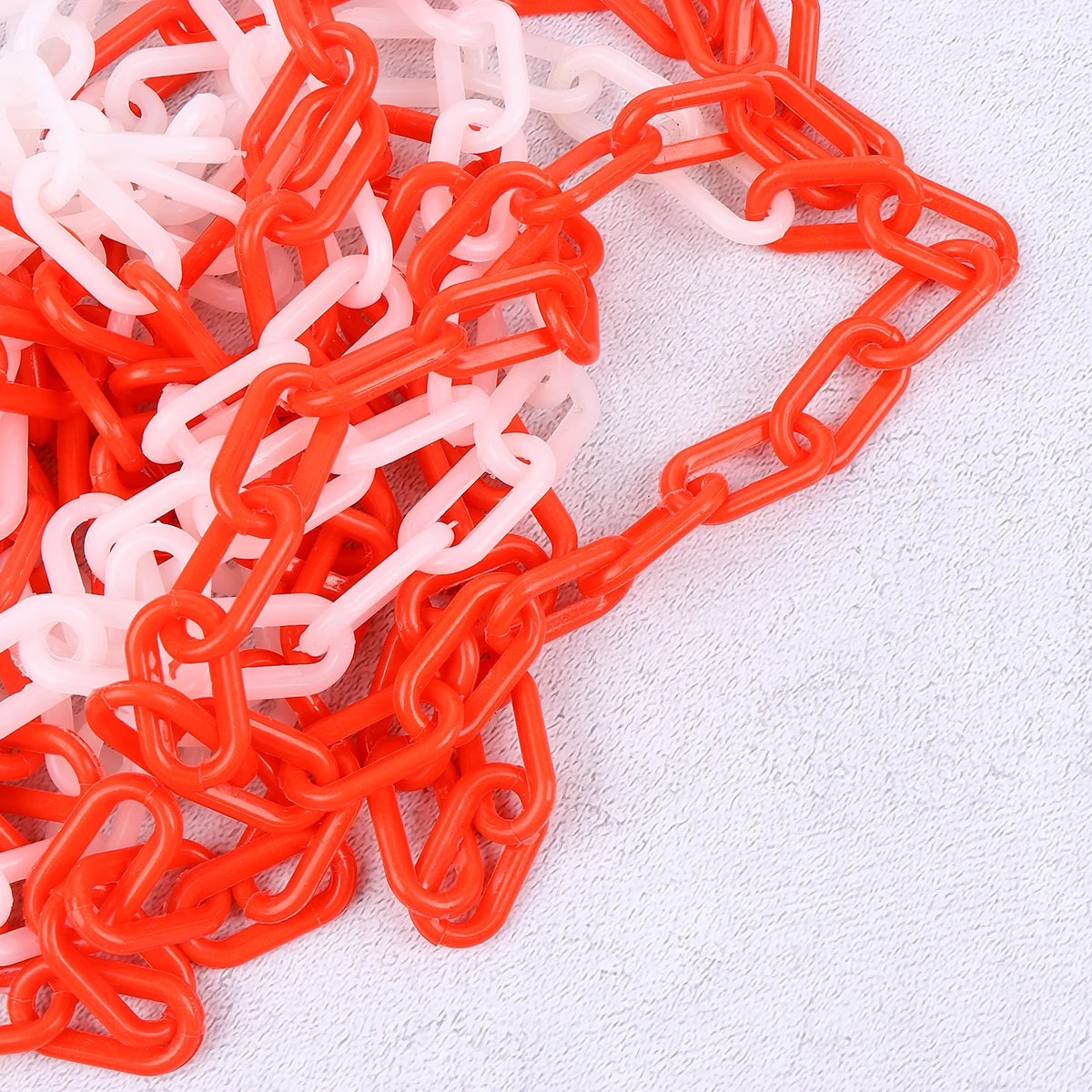 Plastic Chain Link Cone Barrier Bulk Absperrkette Traffic Control Safety Chain Hanging Industrial Use Schwarz