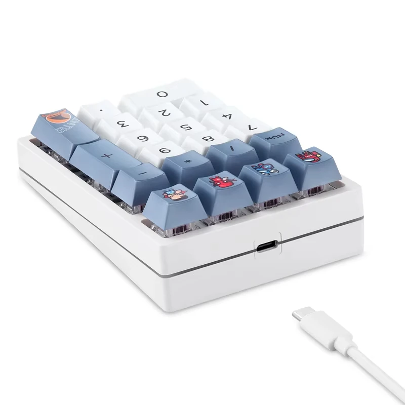 Darmoshark K3 QMK ミニ数値メカニカルキーパッド 21 キー RGB バックライトホットスワップ PC ゲーミングキーボード E スポーツラップトップアクセサリー ​