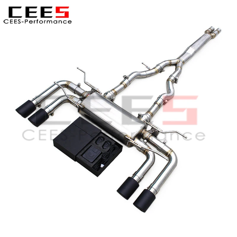 CEES Custom Catback Exhaust for Jaguar F-TYPE V8 5.0T 2014-2019 Car Racing Pipes Enhanced Sound System with Valve Remote Control