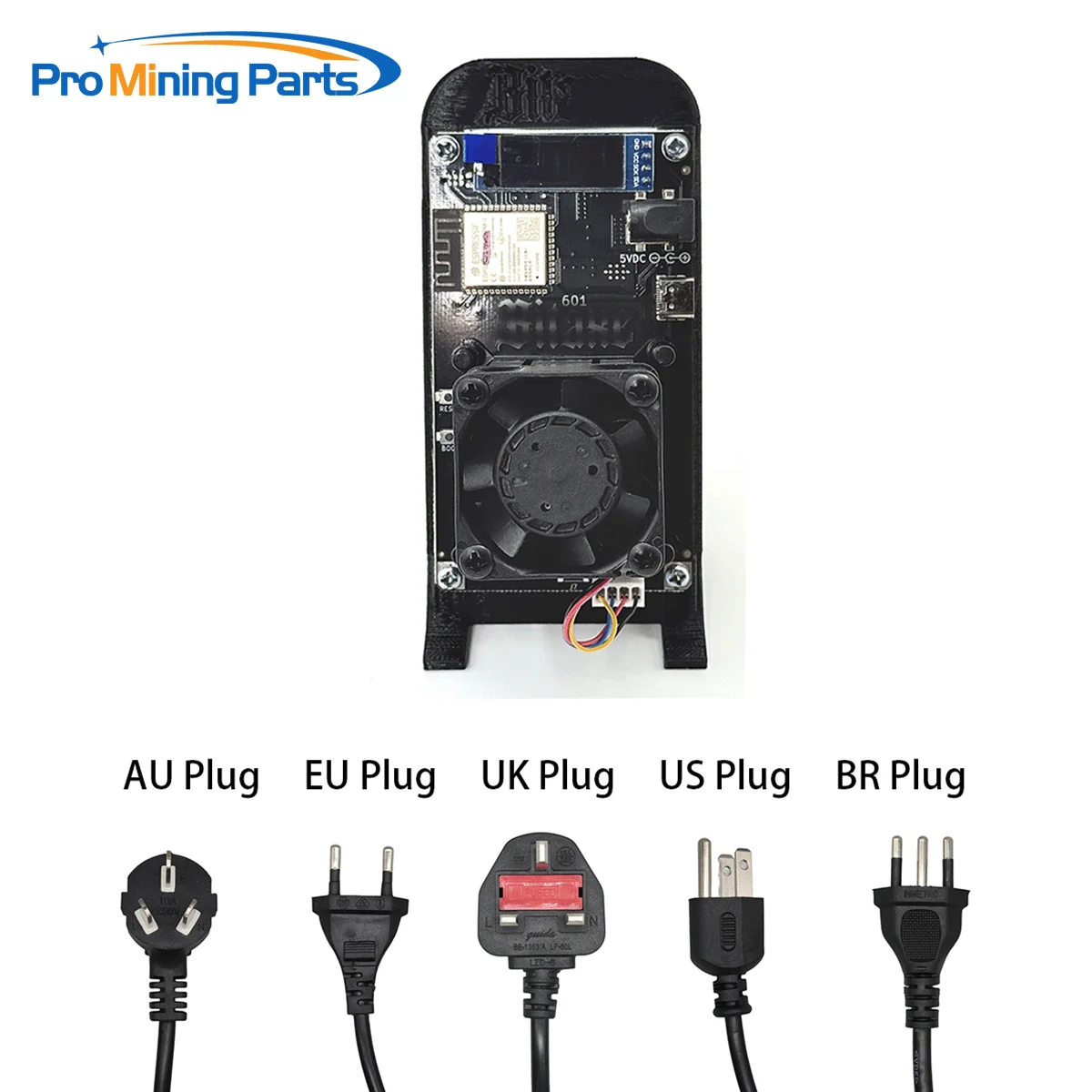 Gamma 601 Bitcoin Miners 1.2TH/s 18W BM1370 Asic Chip Solo BTC Mining Home Office Use Open Source Colorful & Power Supply