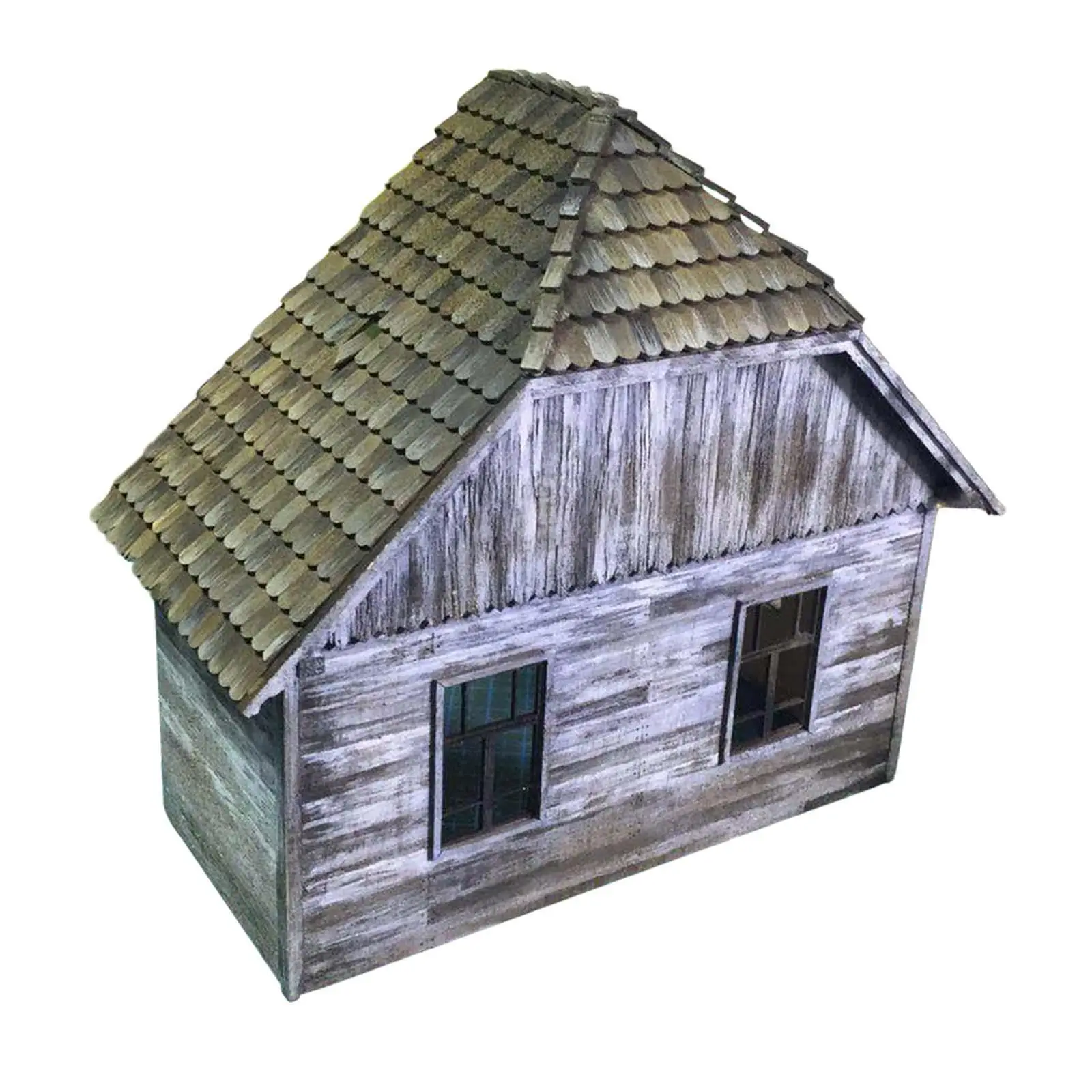 Modelo de construcción casera Modelo de arquitectura 1:35 Accesorio de un regalo sin terminar para madera de bricolaje sin pintar para