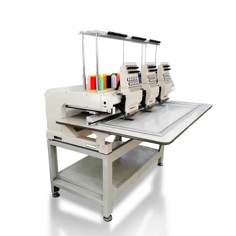 3 head flat embroidery machines price barudan new 4 head machine in China