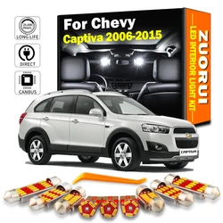 ZUORUI 쉐보레 캡티바 2006 - 2010 2011 2012 2013 2014 2015 캔버스 LED 인테리어 맵 돔 라이트 키트, 자동차 트렁크 전구
