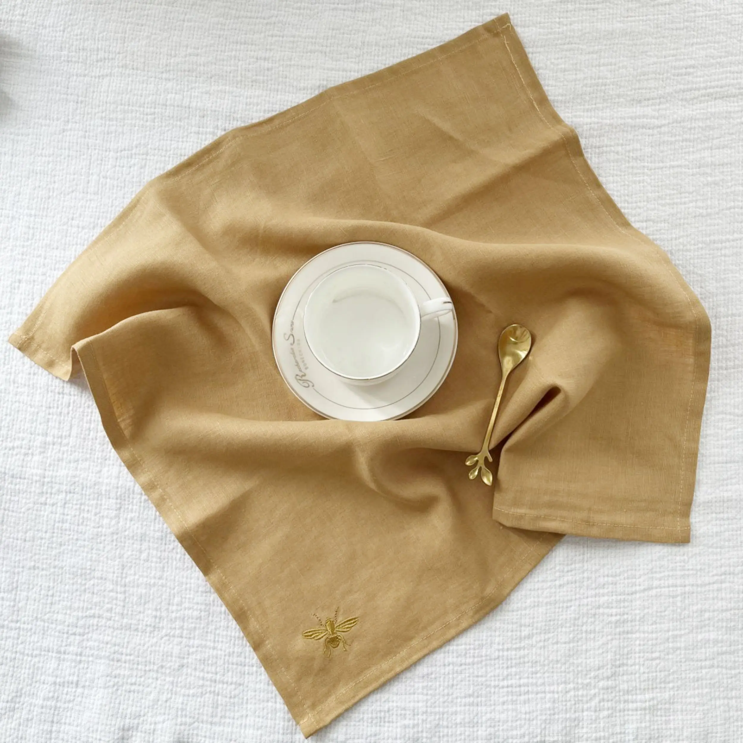 100% Linen Napkin 4pcs Linen Party Table Cloth Dinner Restaurant Home Wedding Linen Fabric Napkins 45*45cmSize