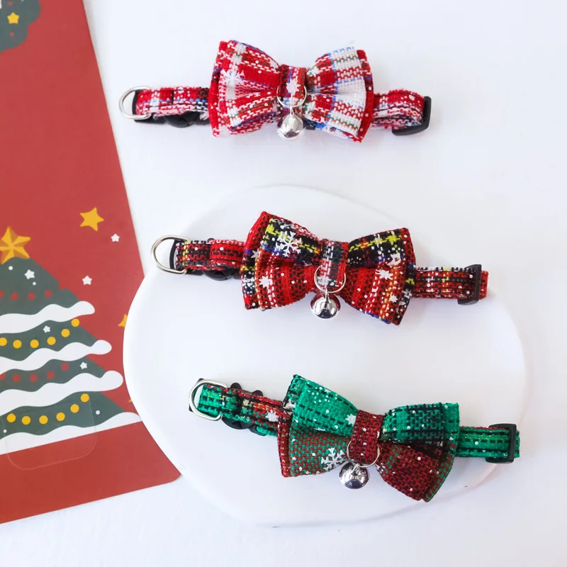 New Year Christmas Decorations Christmas Miniature Dogs Cat Bell Collars Merry Christmas Natal Noel Gifts 2025 Navidad Xmas